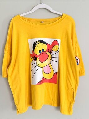 Disney Winnie the Pooh Tigger Oversized Graphic T-Shirt One Size